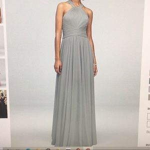 Bridesmaid dress, David’s Bridal, sz 6, light gray